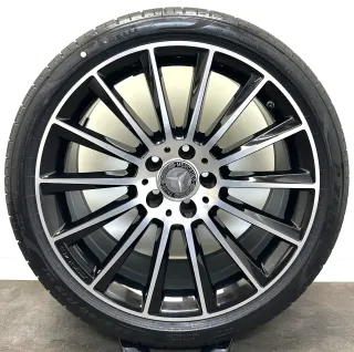 Original Mercedes C43 AMG 19Zoll Felgen A2054015400 A2054016600 Sommerreifen Sommerräder - Bild 3