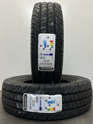 2x Winterreifen 205 75 R16C 110/108R Continental VanContact Winter DOT21 NEU - Bild 1