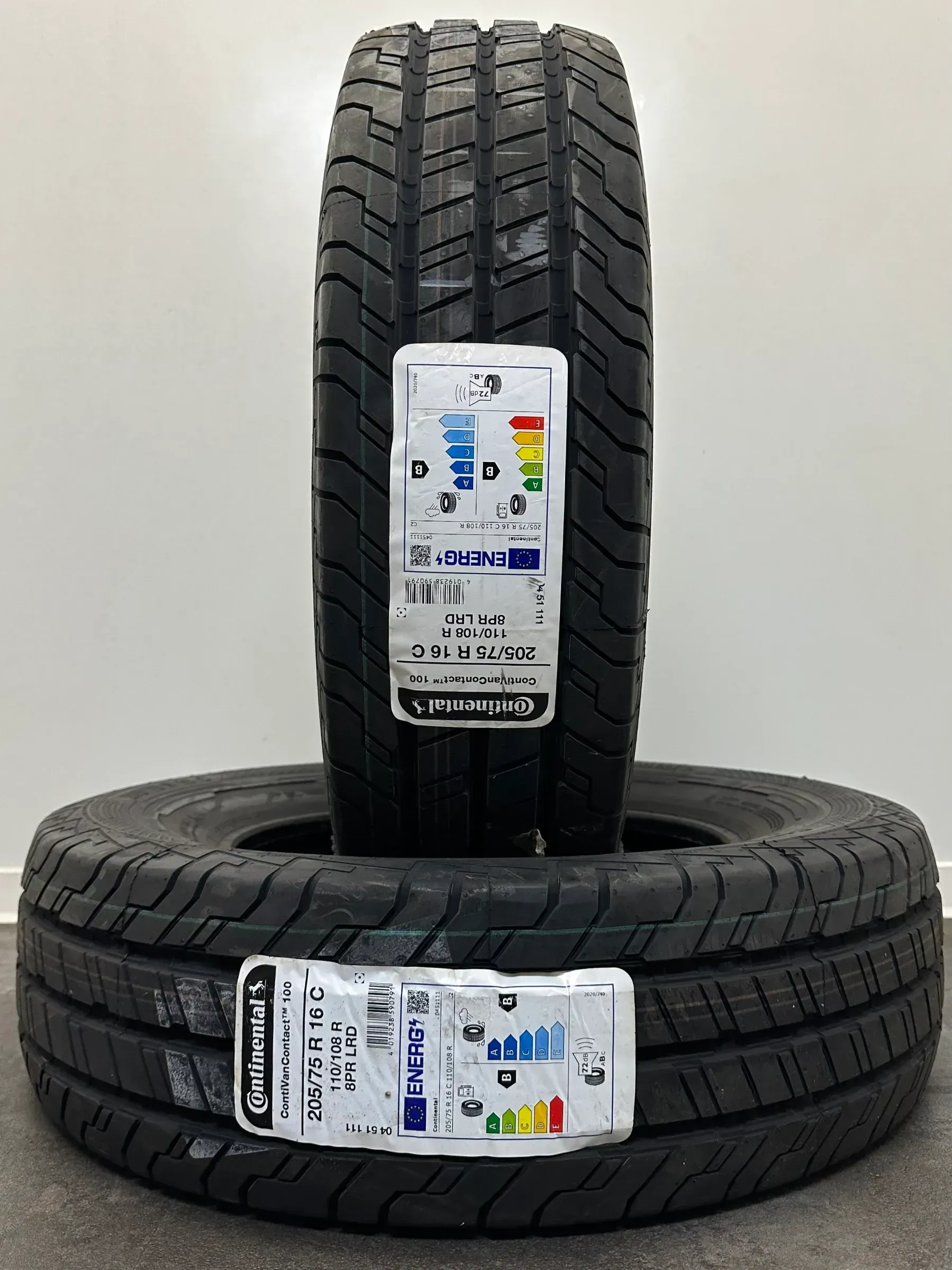2x Winterreifen 205 75 R16C 110/108R Continental VanContact Winter DOT21 NEU - Bild 1