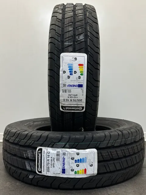 Background image for 2x Winterreifen 205 75 R16C 110/108R Continental VanContact Winter DOT21 NEU