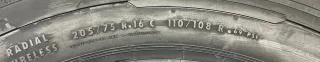 2x Winterreifen 205 75 R16C 110/108R Continental VanContact Winter DOT21 NEU - Bild 4