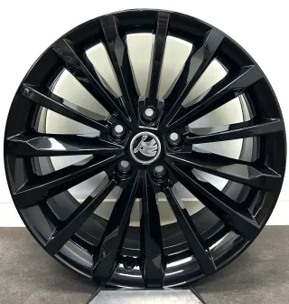 Original Skoda Kodiaq 18Zoll Felgen Alufelgen 565601025L Schwarz Glanz NEU - Bild 3