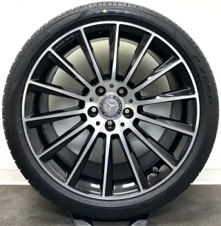 Original Mercedes C43 AMG 19Zoll Felgen A2054015400 A2054016600 Sommerreifen Sommerräder - Bild 5