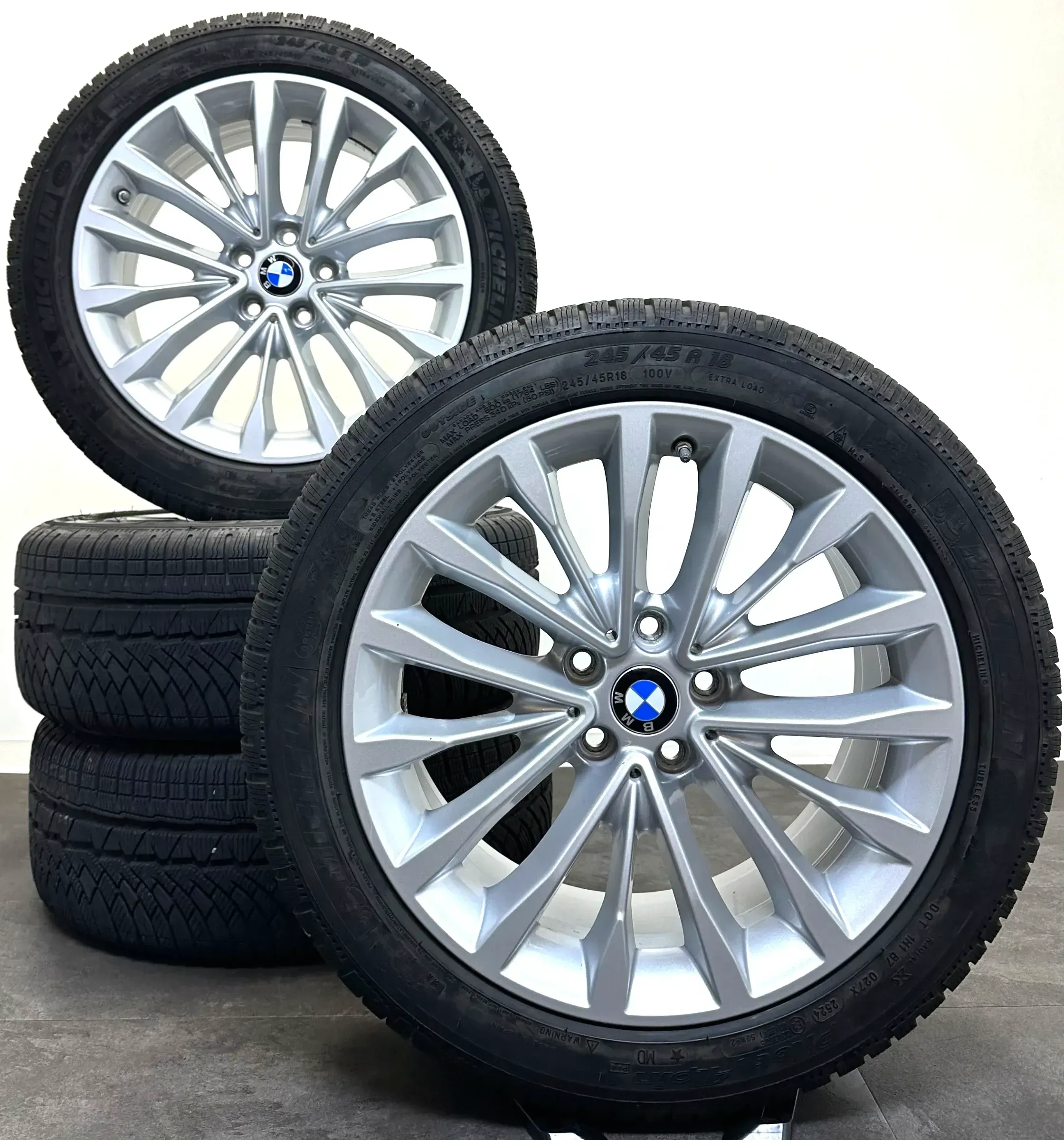 Original BMW 5er G30 G31 18Zoll Felgen 6863418 Winterreifen 245 45R18 - Bild 1