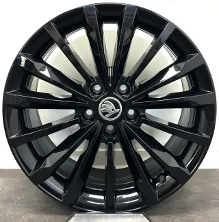 Original Skoda Kodiaq 18Zoll Felgen Alufelgen 565601025L Schwarz Glanz NEU - Bild 4