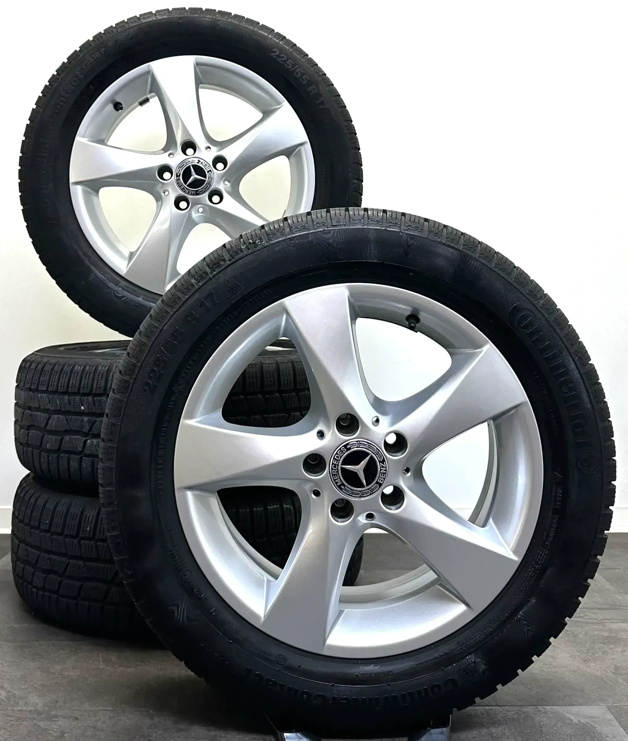 Original Mercedes W447 Vito 17Zoll Felgen A4474014800 Winterreifen 225 55R17 - Bild 1
