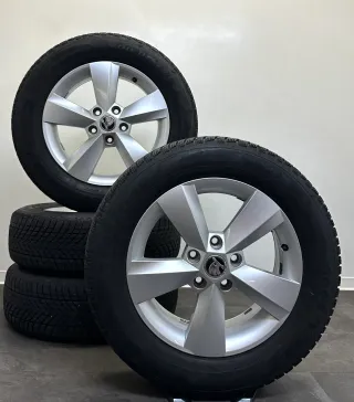 Original Skoda Karoq 16Zoll Felgen 57A601025 Winterreifen 215 60 R16 99H - Bild 1
