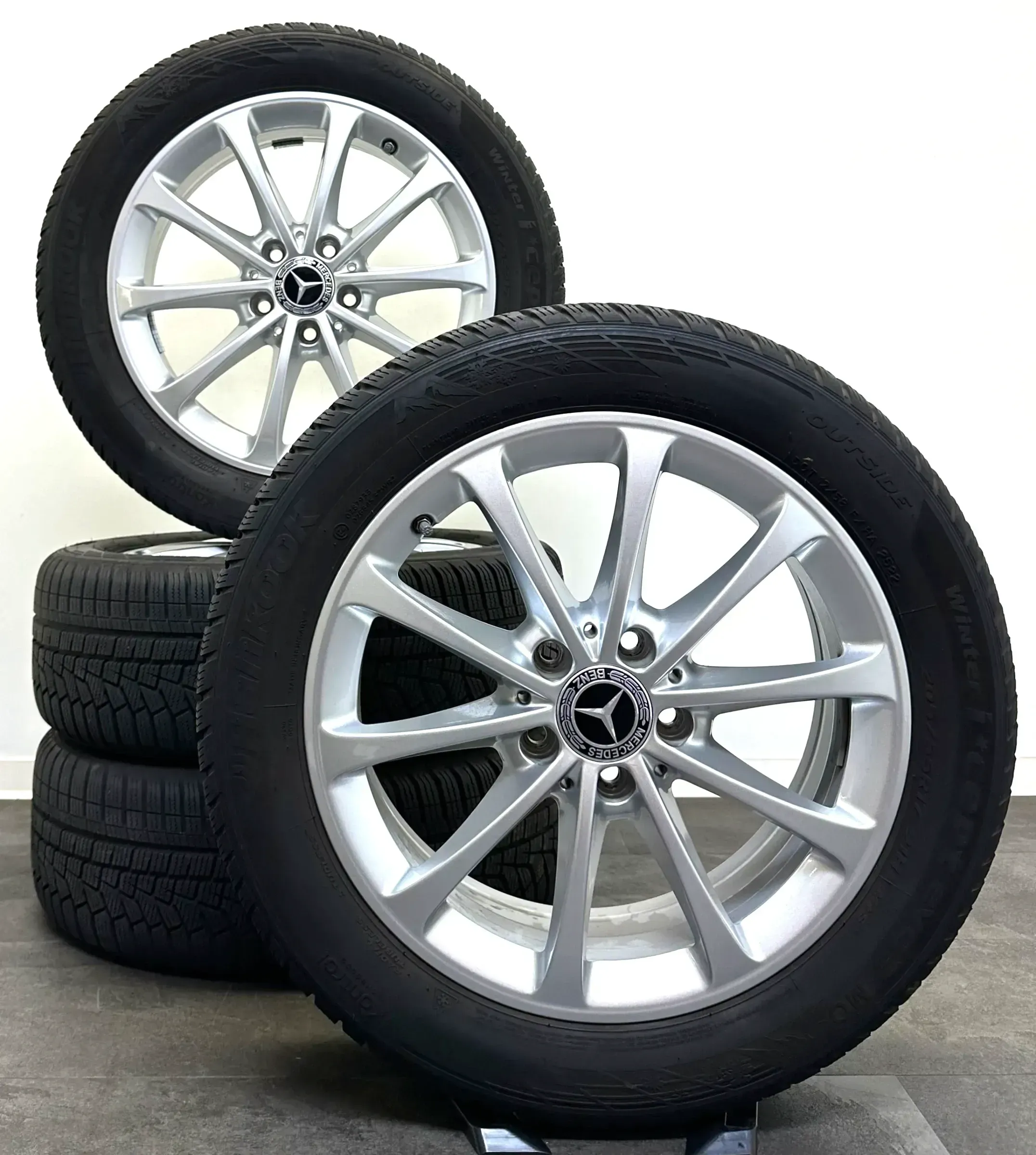 Original Mercedes A-Klasse W177 17Zoll Felgen A1774010300 Winterreifen 205 55R17 - Bild 1
